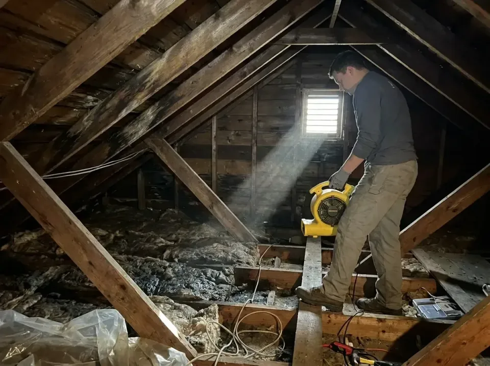 attic-water-damage-drying-proc-007 — frequently asked questions, Emergency Water Extraction & 24/7 Flood Response in Middleb…